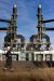 A man walks in front of bp's Cherry Point refinery in Washington