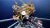 A man wearing protective gear walk down the steps at a bp offshore platform in the Gulf of Mexico