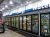 The interior of a TravelCenters of America travel center with rows of drinks in a freezer