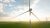 The blades of a wind turbine at Fowler Ridge Wind Farm